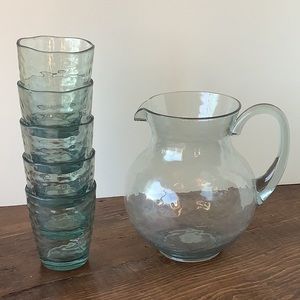 Pitcher and cups